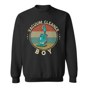 Vacuum Cleaner Boy Retro Vintage Housekeeper Hoover Clean Sweatshirt - Thegiftio UK