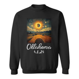 Van Gogh Oklahoma Total Solar Eclipse April 8 2024 Sweatshirt | Mazezy