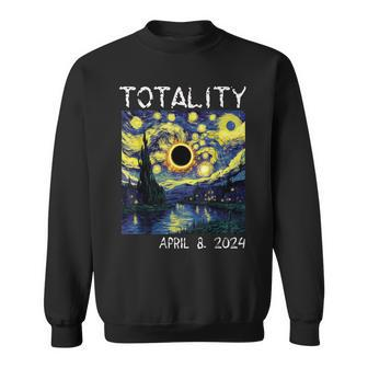 Van Gogh Starry Night Solar Eclipse 2024 Totality April 8 Sweatshirt | Mazezy