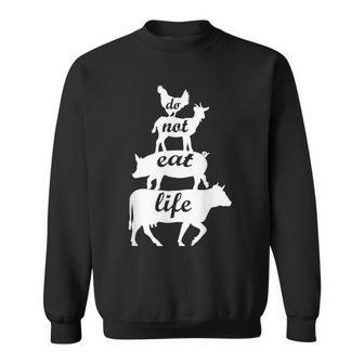 Vegan Animal Do Not Eat Life Vegi Sweatshirt - Monsterry DE