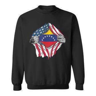 Venezuelan Blood Inside Me Venezuela Flag Bandera Vzla Sweatshirt - Monsterry CA