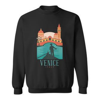 Venice Rialto Bridge Italy Vintage Italian Souvenir Sweatshirt - Monsterry