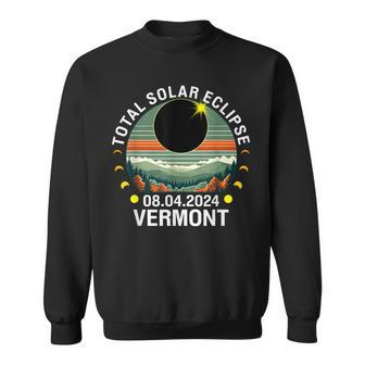 Vermont Eclipse 40824 America Total Solar Eclipse 2024 Vt Sweatshirt - Seseable