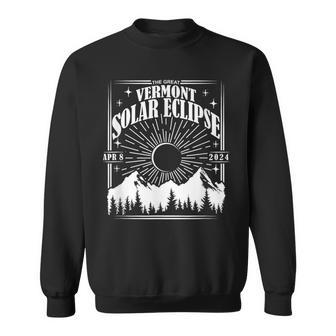 Vermont Total Solar Eclipse 2024 Astrology Event Sweatshirt - Monsterry UK