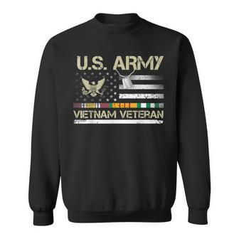 Veteran American Flag Us Army Vietnam Veteran Sweatshirt - Monsterry UK