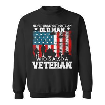 Who Is Also A Veteran Sweatshirt - Monsterry CA