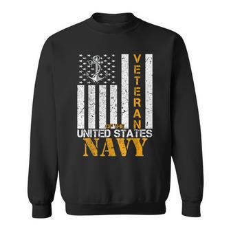 Veteran Of The United States Navy American Flag Sweatshirt - Monsterry DE