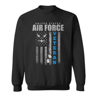 Veteran Of The Us Air Force Usa Flag Veterans Sweatshirt - Seseable