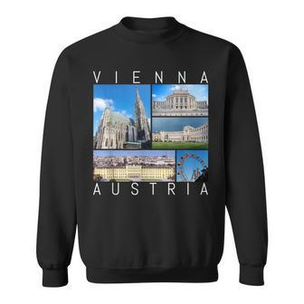 Vienna Austria Souvenir Vienna Famous Landmarks Sweatshirt - Seseable