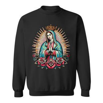Vierge Marie Notre-Dame De Guadalupe Sweater e - Cadeauxyz