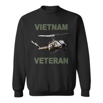 Vietnam Veteran Uh1 Huey Helicopter T Sweatshirt - Monsterry CA