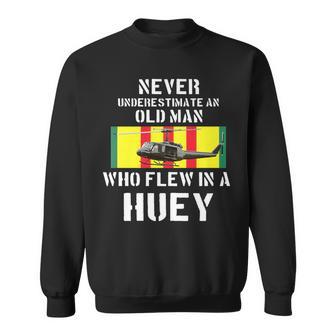 Vietnam Veteran Vet T Uh1 Huey Helicopter Sweatshirt - Monsterry DE