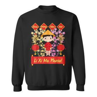 Vietnamese New Year Decorations Tet 2024 Chuc Mung Nam Moi Sweatshirt - Monsterry UK