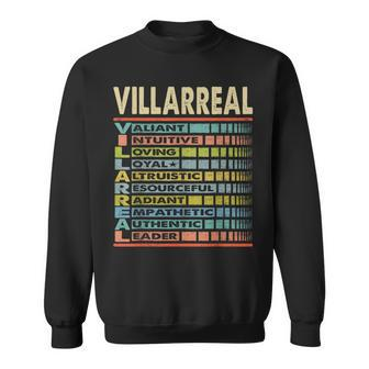 Villarreal Family Name First Last Name Villarreal Sweatshirt - Seseable