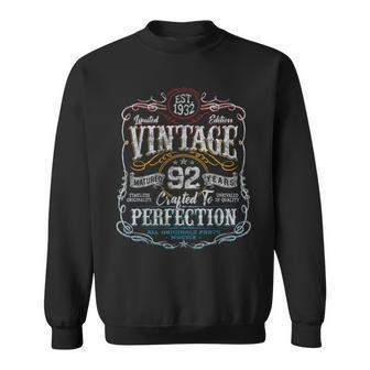 Vintage 1932 Limited Edition 92 Year Old 92Nd Birthday Sweatshirt | Mazezy