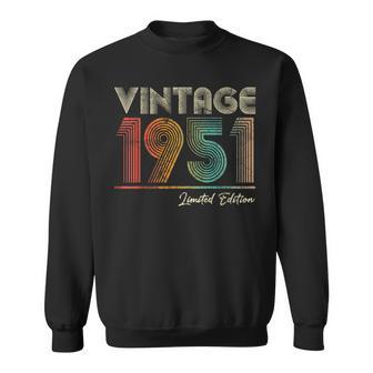 Vintage 1951 73 Year Old 73Rd Birthday For Women Sweatshirt - Monsterry AU