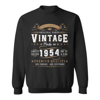 Vintage 1954 70Th Birthday 70 Year Old For Women Sweatshirt - Monsterry CA