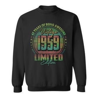 Vintage 1959 Limited Edition 65 Year Old 65Th Birthday Sweatshirt - Thegiftio UK
