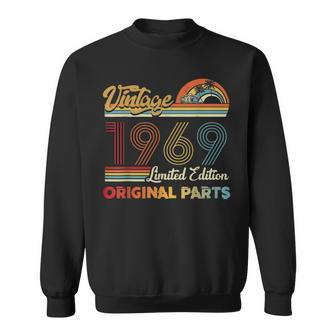 Vintage 1969 65Th Birthday Limited Edition Original Parts Sweatshirt - Monsterry