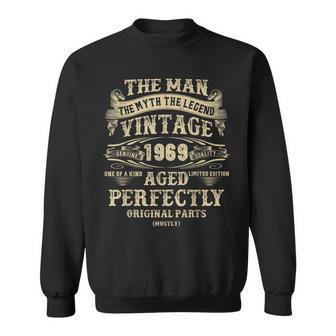 Vintage 1969 Legendary 55 Year Old Birthday For Men Sweatshirt - Thegiftio UK