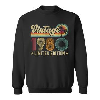 Vintage 1980 44 Year Old 44Th Birthday For Women Sweatshirt - Monsterry DE