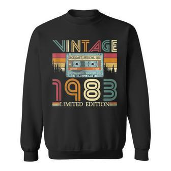 Vintage 1983 Cassette Tape 40 Year Old 40Th Birthday Sweatshirt - Monsterry UK