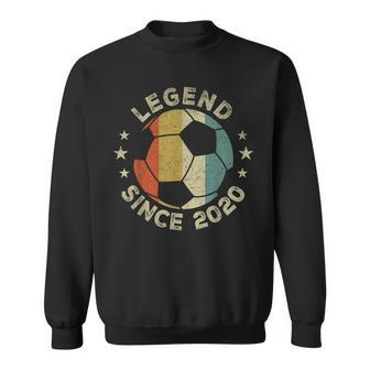 Vintage 2020 Soccer Player 4Th Birthday 4 Year Old Sweatshirt - Seseable