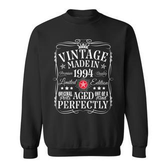 Vintage 30Th Birthday Decorations Vintage 1994 30 Birthday Sweatshirt | Mazezy UK