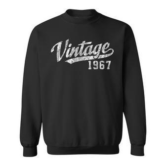 Vintage 50Th Birthday Born In 1967 Sweatshirt - Monsterry