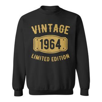 Vintage 60 Birthday Decorations 60Th Bday 1964 Birthday Sweatshirt - Thegiftio UK