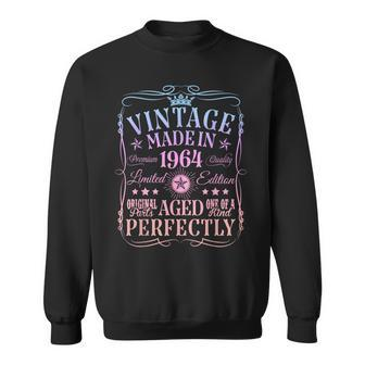 Vintage 60Th Birthday Decorations Vintage 1964 60 Birthday Sweatshirt | Mazezy CA