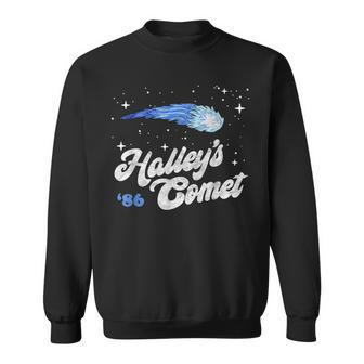 Vintage 80'S Halley's Comet Retro Space Lover Distressed Sweatshirt - Monsterry AU
