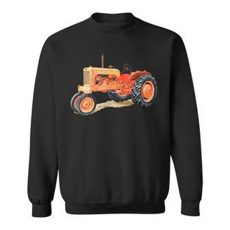 Vintage Allis Chalmers Wd45 Tractor Print Sweatshirt - Monsterry