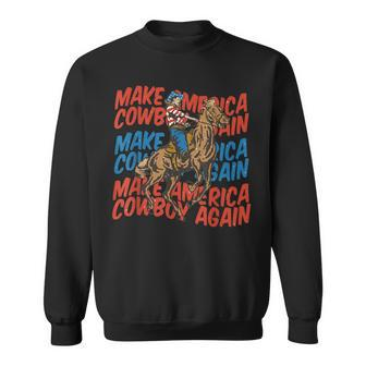 Vintage Make America Cowgirls Cowboys Again 4Th Of July Sweatshirt - Monsterry UK