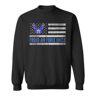 Vintage American Flag Proud Air Force Uncle Veteran Day Sweatshirt - Monsterry