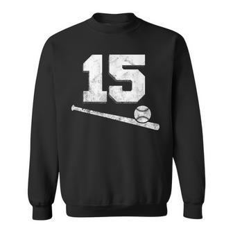 Vintage Baseball Jersey Number 15 Player Number Sweatshirt - Monsterry AU