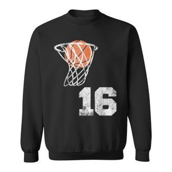 Vintage Basketball Jersey Number 16 Player Number Sweatshirt - Monsterry CA