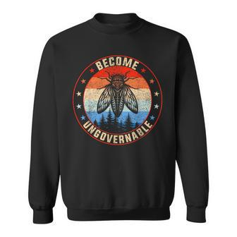Vintage Become Ungovernable Cicada Brood 2024 Sweatshirt - Monsterry UK