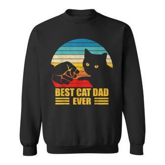 Vintage Best Cat Dad Ever Cat Daddy Father Day Sweatshirt - Monsterry DE