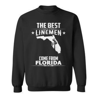 Vintage Best Linemen Come From Florida Lineman Sweatshirt | Mazezy