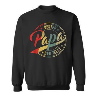 Vintage “Bester Papa Der Welt” Retro Father's Day Sweatshirt - Geschenkecke