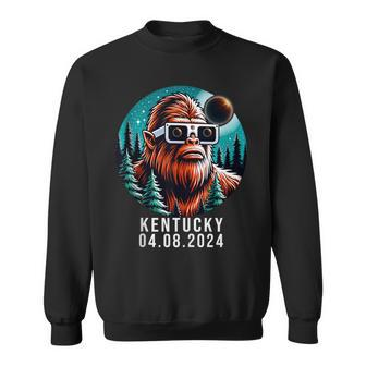 Vintage Bigfoot Kentucky With Total Solar Eclipse 2024 Sweatshirt - Thegiftio UK