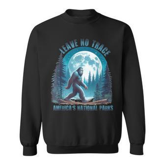 Vintage Bigfoot Leave No-Trace America's National Parks Sweatshirt - Monsterry