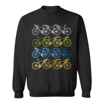 Vintage Bikes Biker Retro Bicycle Cycling Xmas Sweatshirt - Seseable