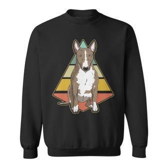 Vintage Bull Terrier Dog Retro Bull Terrier Lover Sweatshirt | Mazezy
