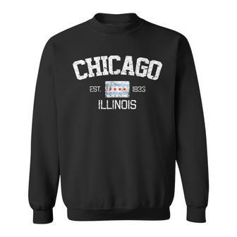 Vintage Chicago Illinois Est 1833 Souvenir Sweatshirt - Monsterry