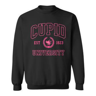 Vintage Cupid University College Cute Valentines Day Sweatshirt - Monsterry AU