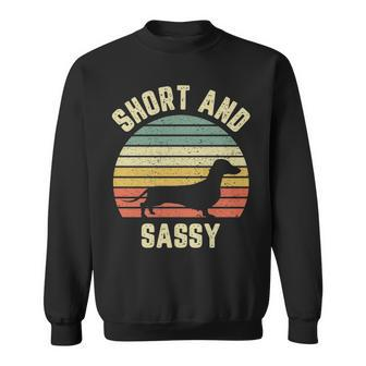 Vintage Dachshund Weiner Dog Short Sassy Sweatshirt | Mazezy
