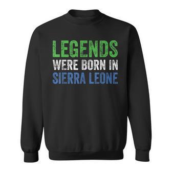 Vintage Sierra Leonean Flag Colors Sierra Leone Sweatshirt - Monsterry UK