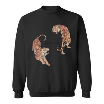 Vintage Easy Tiger Graphic Chinese Tiger Aesthetic Sweatshirt - Monsterry UK
